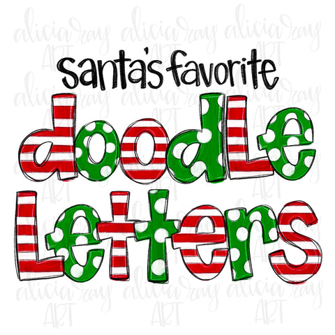 Santa's Favorite Doodle Letters