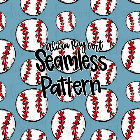 Baseball Seamless Pattern