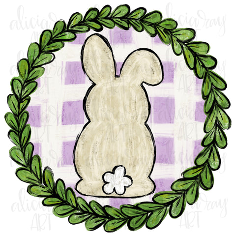 Distressed Bunny Wreath
