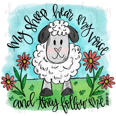 Sheep with bible verse