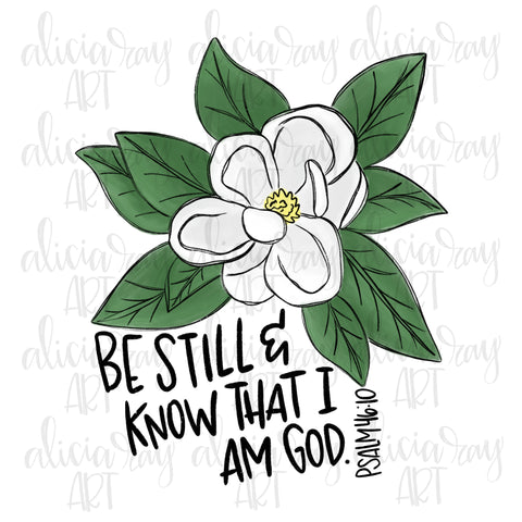 Magnolia with bible verse