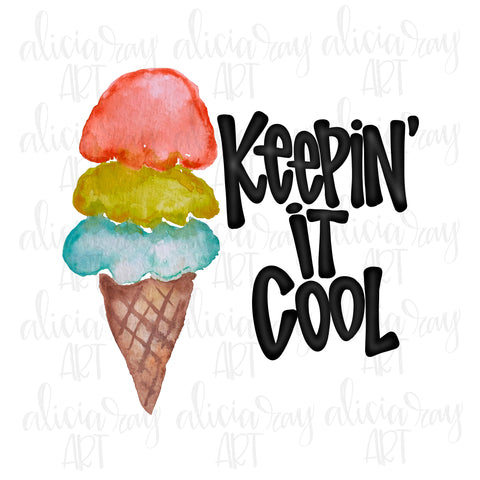 Keepin It Cool Ice Cream Cone Boy