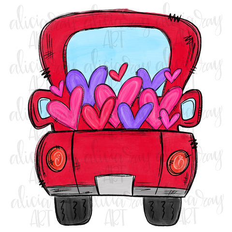 Valentine Truck - Red Blank
