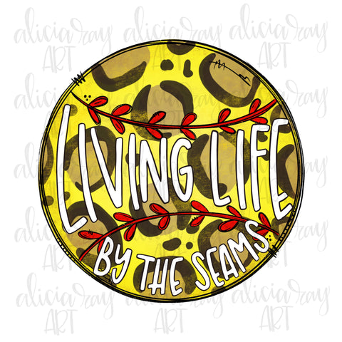 Living Life By The Seams Leopard Softball