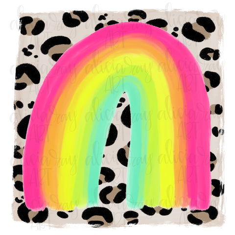 Rainbow Leopard Blank