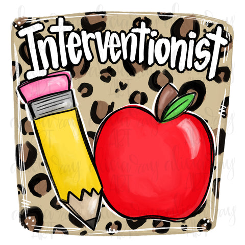 Interventionist Leopard Pencil Apple