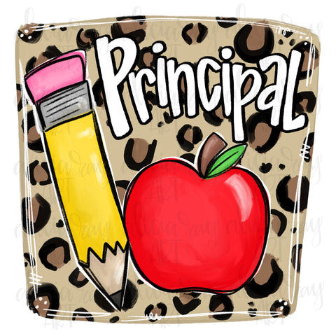 Principal Leopard Pencil Apple