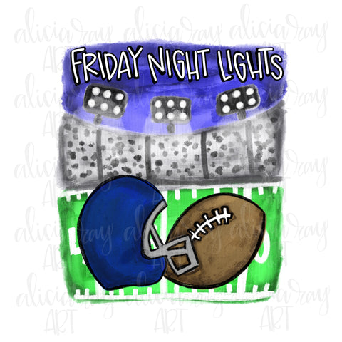 Friday Night Lights Navy Blue Helmet