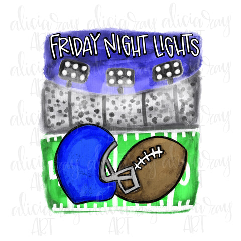 Friday Night Lights Royal Blue Helmet