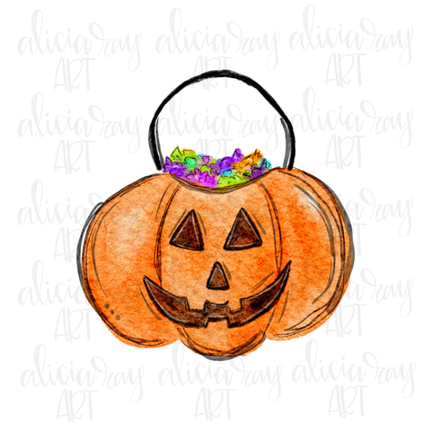 Halloween Jack O Lantern Candy Bucket