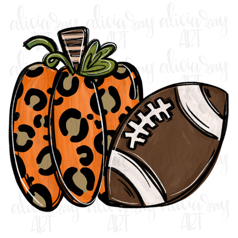 Leopard Pumpkin and Football