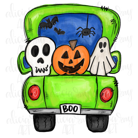 Spooky Halloween Truck