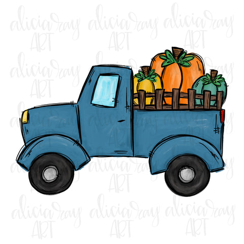 Blue Pumpkin Truck