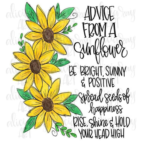 Advice From A Sunflower