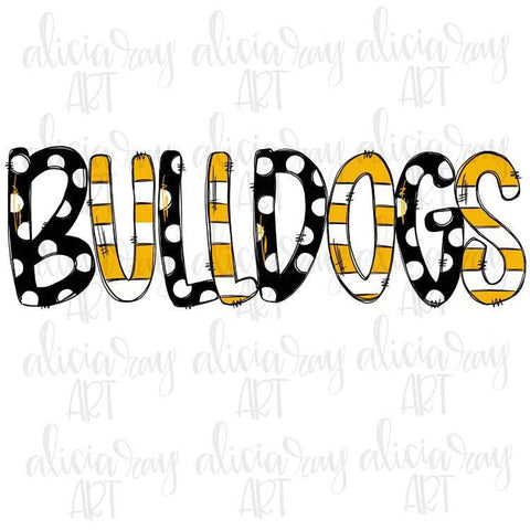Bulldogs Black and Gold