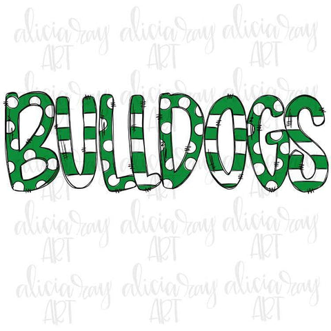 Bulldogs Green and White