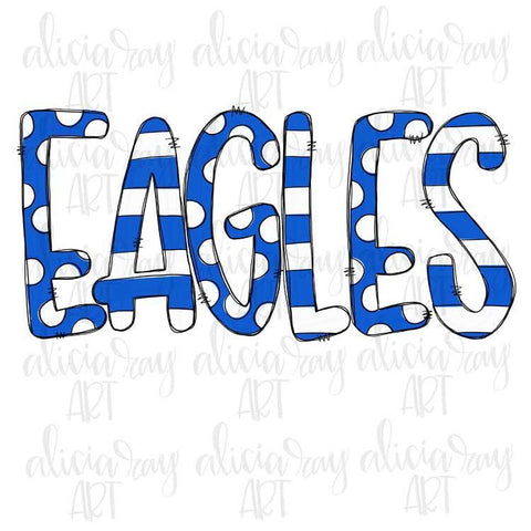 Eagles Blue and White