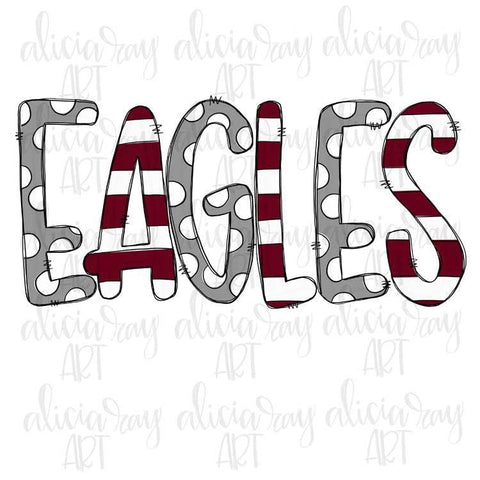 Eagles Maroon and Gray