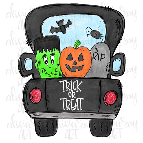 Frankenstein Halloween Truck