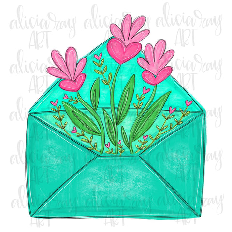 Envelope Filled With Flowers