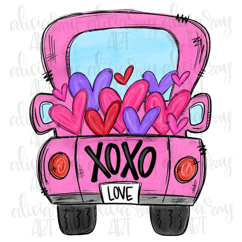 Valentine Truck - Pink XOXO