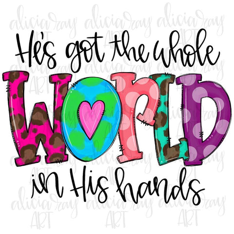 He's Got The Whole World In His Hands Doodle