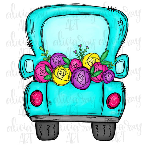 Truck With Flowers