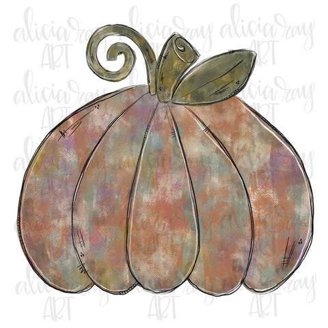 Colorful Textured Pumpkin