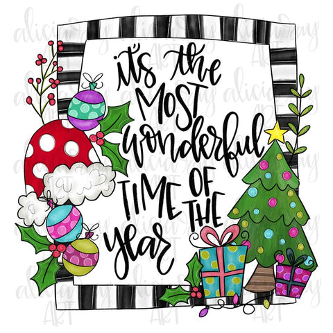 Whimsical Christmas Frame with quote