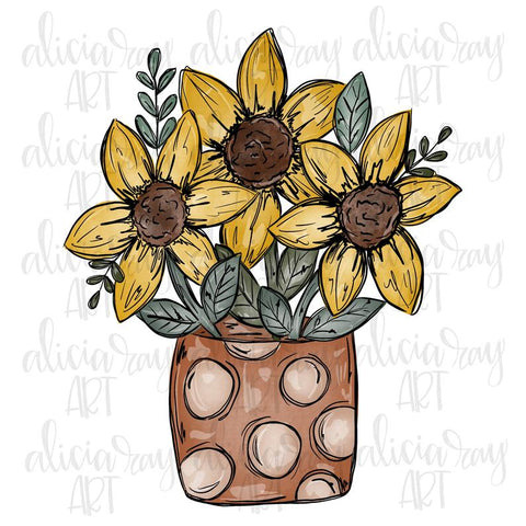 Jar of Sunflowers