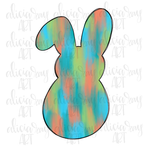 Paint Stroke Boy Bunny
