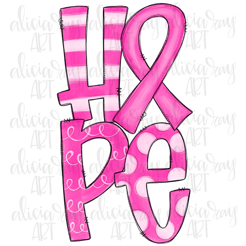 Hope Breast Cancer Awareness (stacked)