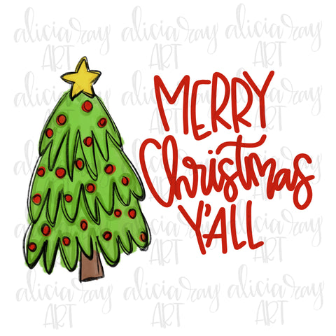Merry Christmas Y'all Tree