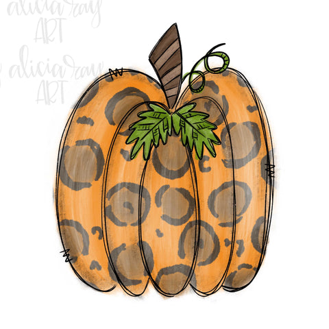 Orange Leopard Pumpkin