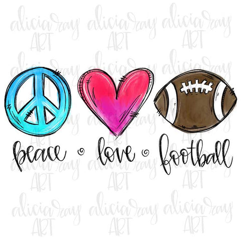Peace Love Football