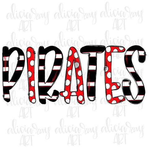 Pirates Red and Black