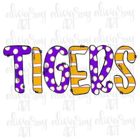 Tigers Purple and Gold
