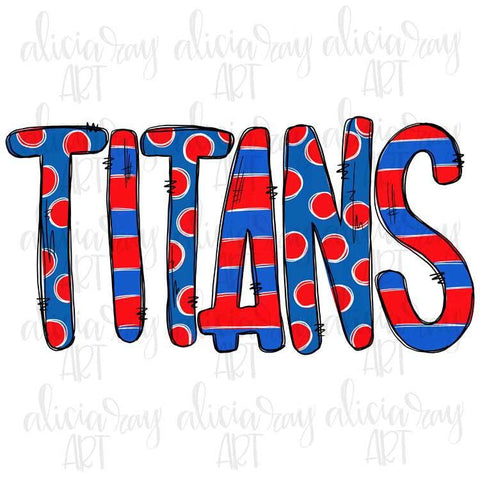 Titans Red and Blue