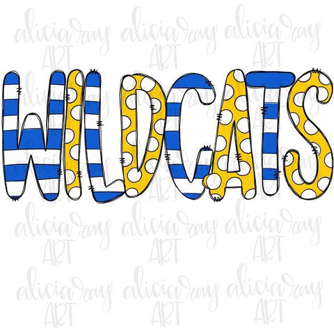 Wildcats Blue and Yellow